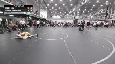 120 lbs Round 3 (10 Team) - Mason Nolt, Wayne Danger vs Landon Cunningham, Ohio Gold