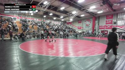 120 lbs Cons. Round 3 - Isabella Valdez, South Hills vs Isabel Martinez, Victor Valley