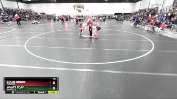 132 lbs Champ. Round 1 - Wyatt Toay, Waterloo vs Lucas Drout, Muskego