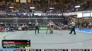 195 lbs Champ. Round 1 - Wade Morgan, Douglass vs Holden Ziegler, Council Grove