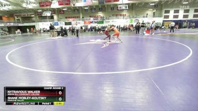 133 lbs Champ. Round 2 - Shane Mobley-Koutsky, Missouri Valley vs Nytravious Walker, Indian Hill Community College