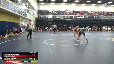 141 lbs Cons. Round 4 - Aceyn Meyer, Shasta College vs Jacob Mendoza, Lemoore College