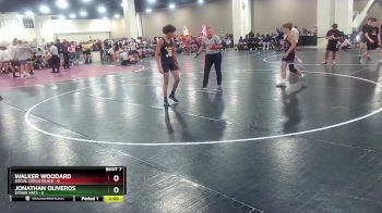 120 lbs Semis & 1st Wrestleback (8 Team) - Jonathan Oliveros, Straw Hats vs Walker Woodard, Social Circle Black