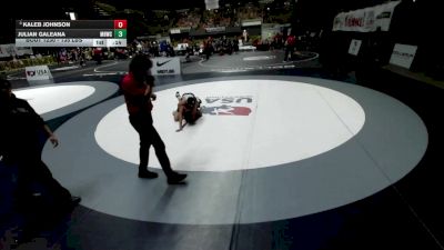 135 lbs Quarters - Kaleb Johnson vs Julian Galeana, Mission Hills Wrestling Club