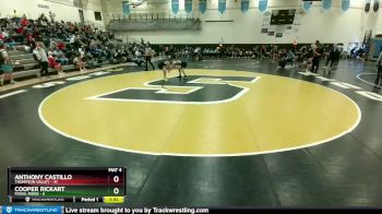 106 lbs Round 3 (10 Team) - Cooper Rickart, Fossil Ridge vs Anthony Castillo, Thompson Valley