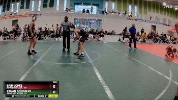 120 lbs Round 2 (6 Team) - Ethan Gonzales, BHWC Dirt Divers vs Sair Lopez, Team Barracuda