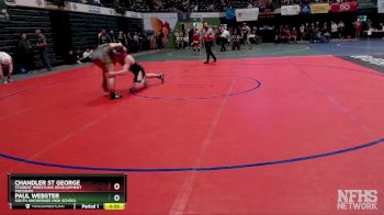 215 lbs Cons. Round 2 - Paul Webster, South Anchorage High School vs Chandler St George, Student Wrestling Development Program
