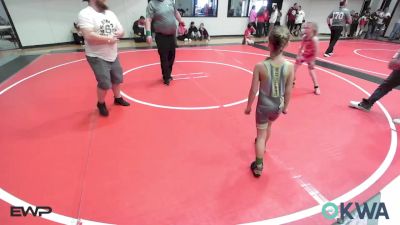 54-58 lbs Rr Rnd 3 - Aeryn Jackson, Locust Grove Youth Wrestling vs Lainey Davie, Salina Wrestling Club