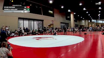 130 lbs Round 2 (4 Team) - Isabella Guillory, BRAWL Pink vs Kylee Hopkins, RPA Blockbusters