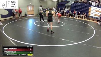 100 lbs. Champ. Round 2 - Kate Cochran, Ft. Zumwalt North vs Riley Robinson, Bixby