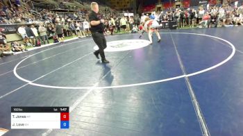 182 lbs Rnd Of 128 - Tegan Jones, Montana vs Jace Love, Ohio