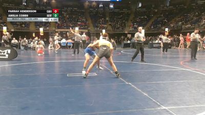 132 lbs Consy 3 - Farrah Henderson, Canon-McMillan vs Amelia Cobbs, North Allegheny