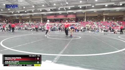 136 lbs Quarterfinal - Aislin Elliott, Team North Stars vs Nicole Bautista, Garden City