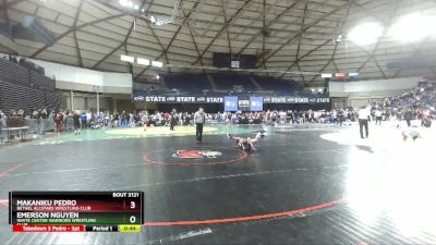 80 lbs Champ. Round 2 - Emerson Nguyen, White Center Warriors Wrestling Club vs Makaniku Pedro, Bethel AllStars Wrestling Club