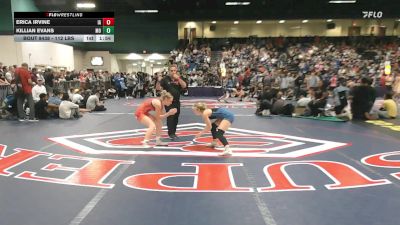 112 lbs Round Of 16 - Erica Irvine, IA vs Killian Evans, MO