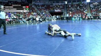 3A-132 lbs Cons. Round 2 - Isaiah Thomsen, Indianola vs Kash Kiner, Valley, West Des Moines