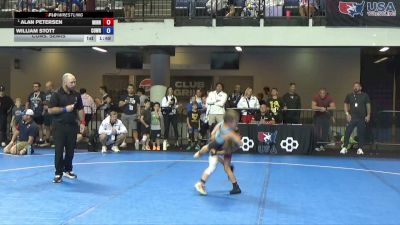 53 lbs Cons. Semis - Alan Petersen, Minnesota vs William Stott, Compound Wrestling