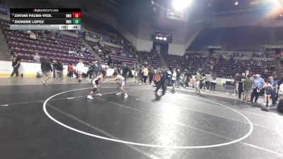 92 lbs Cons. Sub-semis - Zavian Palma-Vigil, Duran Wrestling Club vs Diondre Lopez, Duran Wrestling Club
