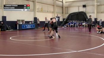 190 lbs Cons. Round 2 - Lorenzo Gunzer, Iona Prep vs Patrick Quinn, St. Anthonys