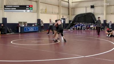 190 lbs Cons. Round 2 - Lorenzo Gunzer, Iona Prep vs Patrick Quinn, St. Anthonys