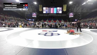 155 lbs Cons. Sub-quarters - Siobhan Flanner, KS vs Anastasia Simon, IA
