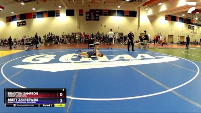 74 lbs Round 5 - Braxton Sampson, Forest Wrestling vs Brett Zakrzewski, Impact Wrestling Academy