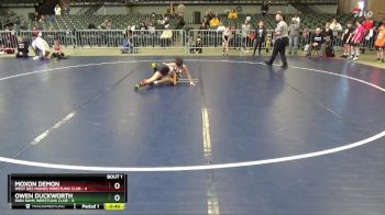 60 lbs Finals (2 Team) - Owen Duckworth, Iron Rams Wrestling Club vs Moxon Demon, West Des Moines Wrestling Club