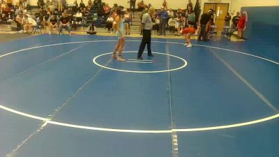 132 lbs Round 2 - Ellis Truschke, Willcox High School vs Skylie Semken, Crismon