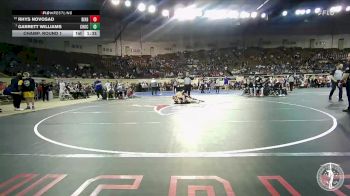 B6A-157 lbs Champ. Round 1 - Garrett Williams, Choctaw vs Rhys Novosad, Bixby