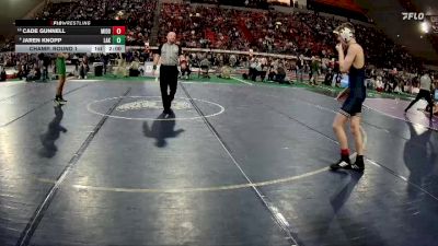 5A 126 lbs Champ. Round 1 - Cade Gunnell, Middleton vs Jaren Knopp, Lakeland