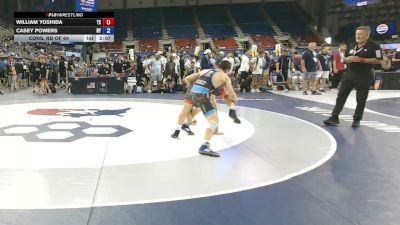 113 lbs Cons. Rd Of 64 - William Yoshida, Texas vs Casey Powers, New York