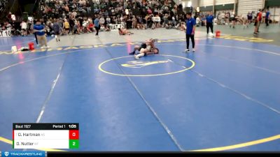 131-142 lbs Quarterfinal - Owen Hartman, Ansley-Litchfield Spartans vs Oliver Nutter, Nebraska Titans