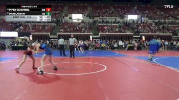 116 lbs Quarterfinal - Dani Larson, Manhattan vs Piper Gershmel, Darkhorse Wrestling Club