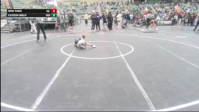 46 lbs Semifinal - Isen Vang, Elk Grove Wr Ac vs Cayson Melo, Vasky Bros