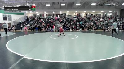 88 lbs Cons. Round 2 - Treyten Embrey, Tech Fall Elite vs Blake Young, Wentzville