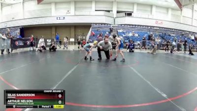 63 lbs Champ. Round 1 - Arthur Nelson, Pinnacle Wrestling Club vs Silas Sanderson, Indiana