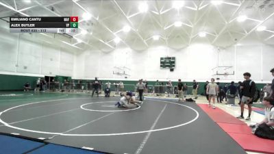 113 lbs 5th Place Match - Alex Butler, Villa Park vs Emiliano Cantu, Mayfair