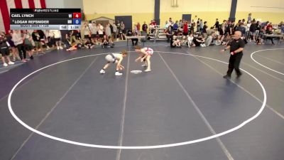 126 lbs Cons. Round 6 - Cael Lynch, WI vs Logan Refsnider, MN