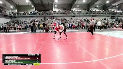 110 lbs 3rd Place Match - Kolby Reid, Ozark Youth Wrestling-AAA vs Linkin Darnell, Lebanon Yellowjacket Wrestling-AAA 