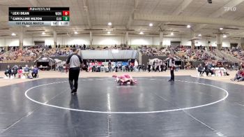 Girls 132 lbs 1st Place Match - Lexi Dean, West Creek High School vs Carolline Hilton, Cleveland High School