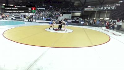 Girls 2A 135 lbs Cons. Round 2 - Drew Perrin, Squalicum (Girls) vs Jacqueline Molinari, Pullman (Girls)