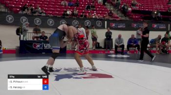 97 kg Final - Soren Pirhoun, Gunston Wrestling Club vs Soren Herzog, Air Force Regional Training Center