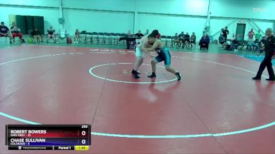 250 lbs Quarters & 1st Wb (16 Team) - Robert Bowers, Ohio Grey vs Chase Sullivan, Colorado