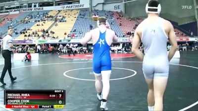 197 lbs Round 1 (16 Team) - Michael Rhea, Menlo (Calif.) vs Cooper Cook, Oklahoma City