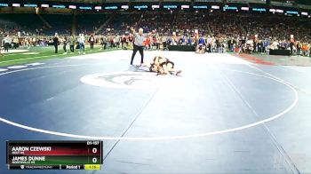 D1-157 lbs Champ. Round 1 - Aaron Czewski, Holt HS vs James Dunne, Northville HS