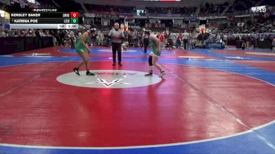 1-5A 138 Quarterfinal - Katrina Poe, Leeds vs Kensley Baker, LeFlore Magnet High School