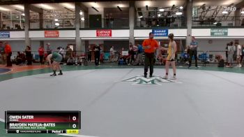 100-110 lbs 1st Place Match - Brayden Mateja-Bates, Evergreen Park High School vs Owen Sater, Morris