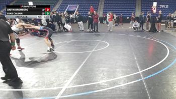 157 lbs 5th Place - Justin Bremberg, Saugus/Peabody vs Luke Calder, Saint John's Prep