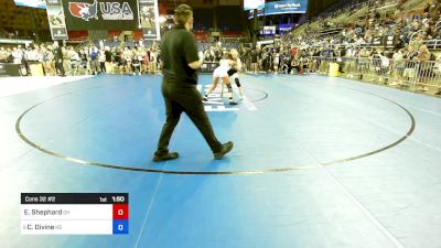 130 lbs Cons 32 #2 - Emma Shephard, OH vs Callyn Divine, KS