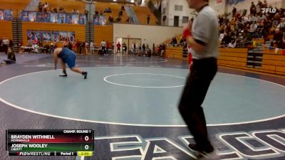 285 lbs Champ. Round 1 - Joseph Wooley, Liberty vs Brayden Withnell, McMinnville